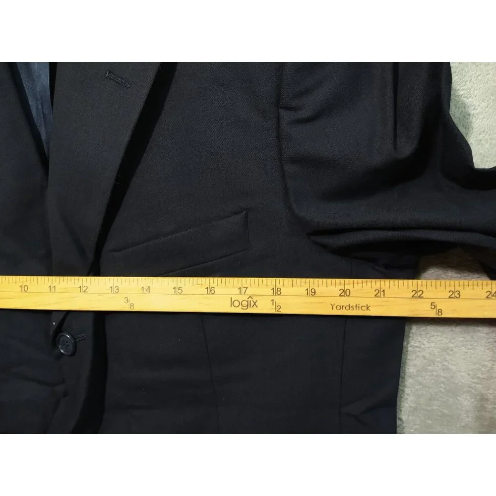 Brooks Brothers Blazer Mens 42R Blue Wool Sport Coat Stretch Suit Jacket 346